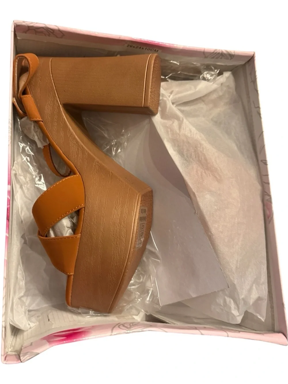 Milan Girl Lala Camel Platform Heels Size 9